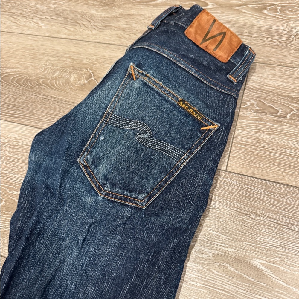Nudie Jeans Men’s Selvage Slim Fit in Deep Blue